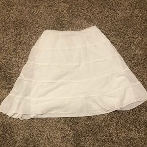 White skirt